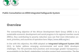 African Development Bank E&S Safeguards Consultation